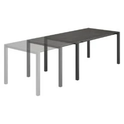 OUTLIV. Ausziehtisch 160/217/267x92 Cm Edelstahl/Glaskeramik Anthrazit/Dark Grey -Outliv outliv ausziehtisch 160 217 267x92 cm edelstahl glaskeramik 1427506 2