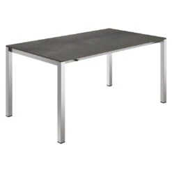 OUTLIV. Ausziehtisch 160/217/267x92cm Edelstahl/HPL Silbergrau/Zement Dunkel -Outliv outliv ausziehtisch 160 217 267x92cm edelstahl hpl 1343312 1