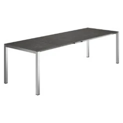 OUTLIV. Ausziehtisch 160/217/267x92cm Edelstahl/Glaskeramik Dark Grey -Outliv outliv ausziehtisch 160x220 280x100cm edelstahl keramik dark grey 994601 3