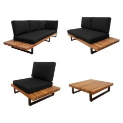 OUTLIV. Bahamas Ecklounge 4-tlg. Aluminium/Polyester Schwarz 2 OUTLIV. Bahamas Ecklounge 4-tlg. Aluminium/Polyester Schwarz -Outliv outliv bahamas loungeecke 4 tlg aluminium polyester schwarz 1311676 3