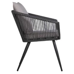 OUTLIV. Alex Gartenmöbel-Set 3-tlg. Aluminium/ Rope Grau -Outliv outliv balkonset 3 tlg aluminium rope 1429420 5