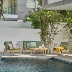 OUTLIV. Bergen Loungeset 4-tlg. Rope/Akazie Olive