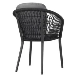 OUTLIV. Bormio Gartensessel Aluminium/Rope Inkl. Kissen Schwarz/Dunkelgrau -Outliv outliv bormio diningsessel aluminium rope inkl kissen 1337273 6