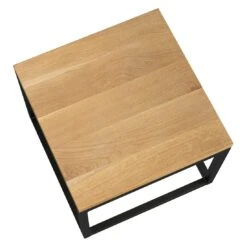 OUTLIV. Flora Beistelltisch 40x41x30cm Stahl/Wildeiche Schwarz/Wildeiche -Outliv outliv by detlef steves flora beistelltisch 40x41x30cm stahl wildeiche 1354114 3