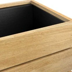 OUTLIV. Flora Pflanztopf 120x41x40cm Schwarz/Wildeiche -Outliv outliv by detlef steves flora pflanzgefaess 120x41x40cm 1355632 6