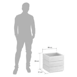 OUTLIV. Flora Pflanzgefäß Wildeiche -Outliv outliv by detlef steves flora pflanzgefaess 40x41x39cm wildeiche 1354081 5