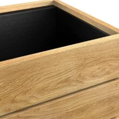 OUTLIV. Flora Pflanztopf 40x41x79,5cm Schwarz/Wildeiche -Outliv outliv by detlef steves flora pflanztopf 40x41x79 5cm 1354147 5