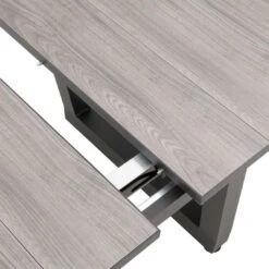 OUTLIV. Calvia Ausziehtisch 200/260x100cm Aluminium/Keramik Anthrazit/Holzoptik-Grau -Outliv outliv calvia ausziehtisch 200 260x100cm alu keramik 1342531 6