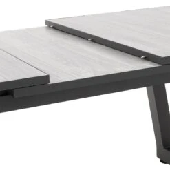 OUTLIV. Calvia Ausziehtisch 200/260x100cm Aluminium/Keramik Anthrazit/Holzoptik-Grau -Outliv outliv calvia ausziehtisch 200 260x100cm alu keramik 1342531 8