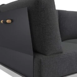 OUTLIV. Capri Ecklounge 3tlg Edelstahl/Teak Schwarz -Outliv outliv capri loungegruppe 3tlg edelstahl teak schwarz 1182393 8