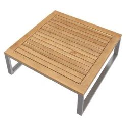 OUTLIV. Capri Loungetisch 75x75cm Teak Natur -Outliv outliv capri loungetisch 75x75cm edelstahl teak teak natur 1168984 5