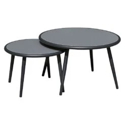 OUTLIV. Charleston Loungeset Aluminium/Olefin/Rope Anthrazit/Hellgrau -Outliv outliv charleston loungeset 5 tlg aluminium rope 1422006 6