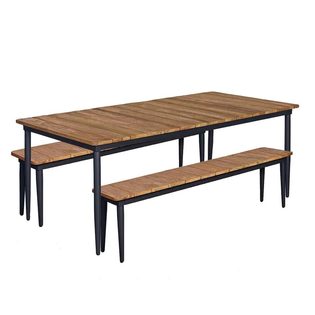 OUTLIV. Clark Gartenmöbelset 3-tlg Tisch 220x100 Aluminium/Teak recycelt Charcoal/Teak Recycelt OUTLIV. Clark Gartenmöbelset 3-tlg Tisch 220x100 Aluminium/Teak Recycelt Charcoal/Teak Recycelt -Outliv outliv clark gartenmoebelset 3 tlg aluminium teak recycelt 1400424 1