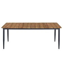 OUTLIV. Clark Gartentisch 220x100cm Aluminium/Teak Recycelt Charcoal/Teak Recycelt -Outliv outliv clark gartentisch 220x100cm aluminium teak recycelt 1346414 4 1