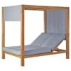 OUTLIV. Coracao Daybed Teak Recycelt/Olefin Teak Recycelt/Grau
