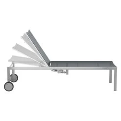 OUTLIV. Oviedo Rollliege Edelstahl/Textilene Silber-Schwarz -Outliv outliv denver deluxe rollliege edelstahl textilene silber schwarz 5