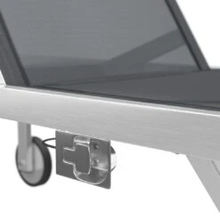 OUTLIV. Oviedo Rollliege Edelstahl/Textilene Silber-Schwarz -Outliv outliv denver deluxe rollliege edelstahl textilene silber schwarz 9