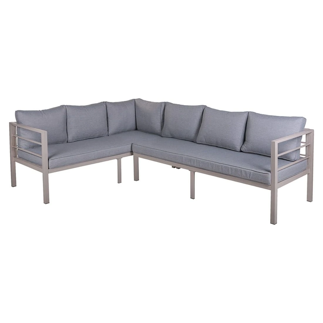 OUTLIV. Dininglounge 4-tlg. Stahl/Olefin Taupe/Grau OUTLIV. Dininglounge 4-tlg. Stahl/Olefin Taupe/Grau -Outliv outliv dininglounge 4 tlg aluminium olefin 1429541 4
