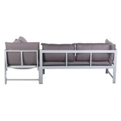 OUTLIV. Ecklounge Aluminium Inkl. Kissen Silber/Grau -Outliv outliv eck lounge aluminium inkl kissen silber grau 1228714 6