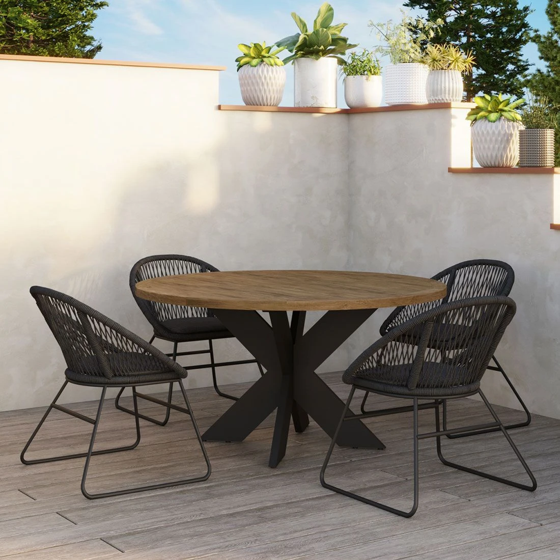 OUTLIV. Edson Gartensessel Aluminium/Rope inkl. Kissen Charcoal OUTLIV. Edson Gartensessel Aluminium/Rope Inkl. Kissen Charcoal -Outliv outliv edson diningsessel aluminium rope inkl kissen 1347250 6