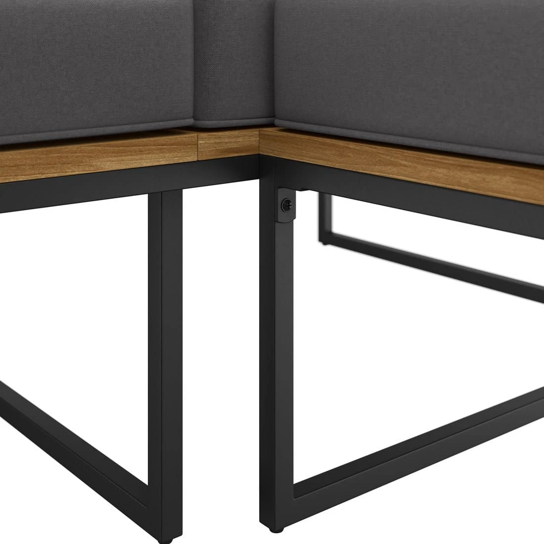 OUTLIV. Floris Dininglounge 3-tlg. Stahl/Akazie Schwarz/Grau OUTLIV. Floris Dininglounge 3-tlg. Stahl/Akazie Schwarz/Grau -Outliv outliv floris dininglounge 3 tlg stahl akazie schwarz grau 1241353 10