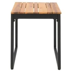 OUTLIV. Floris Hocker Stahl/Akazie Schwarz/Natur -Outliv outliv floris hocker stahl akazie 1343213 3