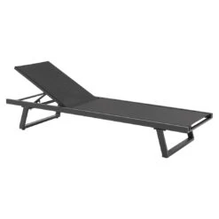 OUTLIV. Gartenliege Aluminium/Polyester Anthrazit -Outliv outliv gartentagesbett aluminium polyester 1435162 8