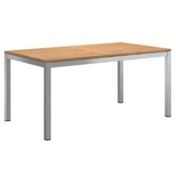 OUTLIV. Gartentisch 160x90 Cm Edelstahl/Teak