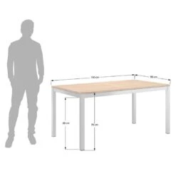 OUTLIV. Gartentisch 160x90 Cm Edelstahl/Teak -Outliv outliv gartentisch 160x90 cm edelstahl teak edelstahl teak 1177080 6