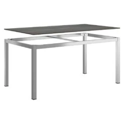 OUTLIV. Gartentisch 160x90cm Edelstahl/HPL Silber/Zement Dunkel -Outliv outliv gartentisch 160x90cm edelstahl hpl 1372198 4