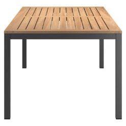 OUTLIV. Gartentisch 220x100 Cm Alumininum/Teak Anthrazit/Natur -Outliv outliv gartentisch 220x100 cm alumininum teak 1446503 3