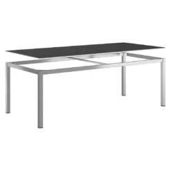 OUTLIV. Gartentisch 220x100cm Edelstahl/Dekton Silber/Bromo -Outliv outliv gartentisch 220x100cm edelstahl dekton 1482759 4