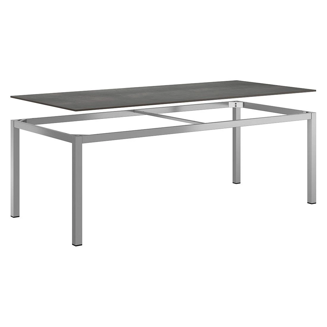 OUTLIV. Gartentisch 220x100cm Edelstahl/HPL Silber/Zement Dunkel OUTLIV. Gartentisch 220x100cm Edelstahl/HPL Silber/Zement Dunkel -Outliv outliv gartentisch 220x100cm edelstahl hpl 1372209 4