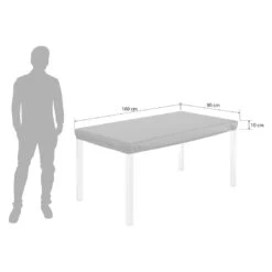 OUTLIV. Gartentisch Schutzhülle 160x90x10cm Schwarz -Outliv outliv gartentisch schutzhuelle 160x90x10cm 1488831 6