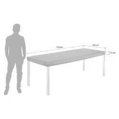 OUTLIV. Gartentisch Schutzhülle 220x100x10cm Schwarz -Outliv outliv gartentisch schutzhuelle 220x100x10cm 1488842 6