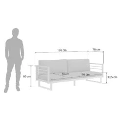 OUTLIV. Hawaii Gartensofa Edelstahl/Teak/Polster Dunkelgrau 2 OUTLIV. Hawaii Gartensofa Edelstahl/Teak/Polster Dunkelgrau -Outliv outliv hawaii 3 sitzersofa edelstahl teak polster dunkelgrau 1226206 3