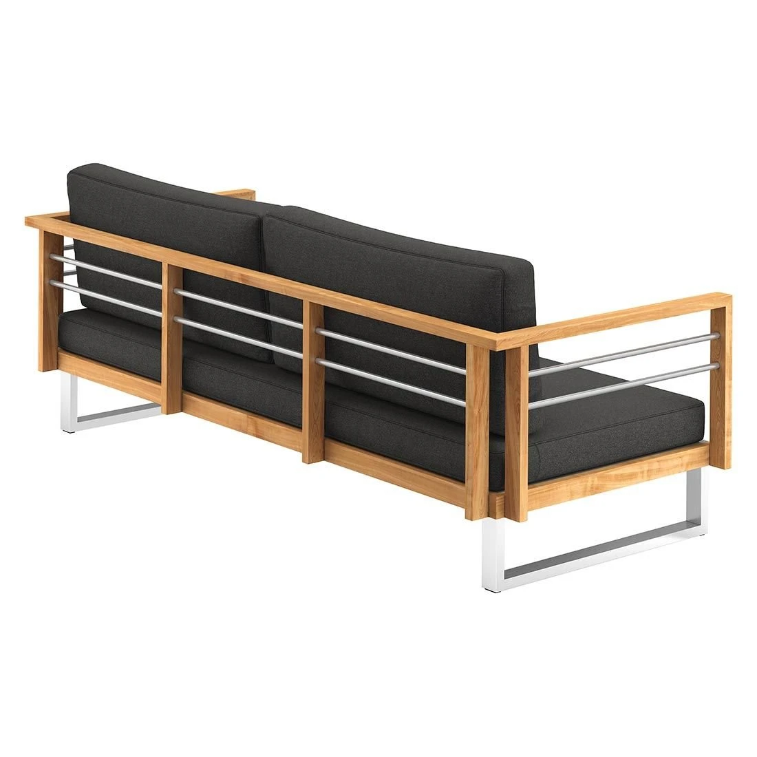 OUTLIV. Hawaii Gartensofa Edelstahl/Teak/Polster Dunkelgrau OUTLIV. Hawaii Gartensofa Edelstahl/Teak/Polster Dunkelgrau -Outliv outliv hawaii 3 sitzersofa edelstahl teak polster dunkelgrau 1226206 6