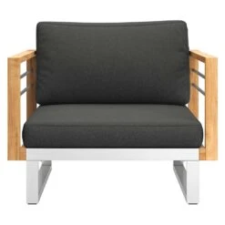 OUTLIV. Hawaii Loungesessel Edelstahl/Teak/Polster Dunkelgrau -Outliv outliv hawaii loungesessel edelstahl teak polster dunkelgrau 1226173 4