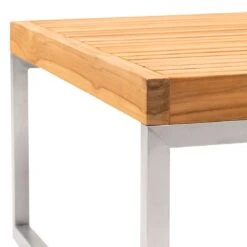 OUTLIV. Hawaii Loungetische 2er Set Edelstahl/Teak Natur -Outliv outliv hawaii loungetische 2er set edelstahl teak natur 1101576 10