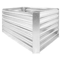 OUTLIV. Hochbeet 100x60x57cm Stahl Silber