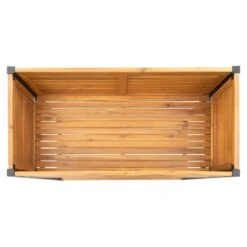 OUTLIV. Bern Hochbeet 90x45x90cm Stahl/Akazie Schwarz/Natur -Outliv outliv ko tao hochbeet 90x45x90cm stahl akazie 1343114 6