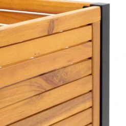 OUTLIV. Bern Hochbeet 90x45x90cm Stahl/Akazie Schwarz/Natur -Outliv outliv ko tao hochbeet 90x45x90cm stahl akazie 1343114 9