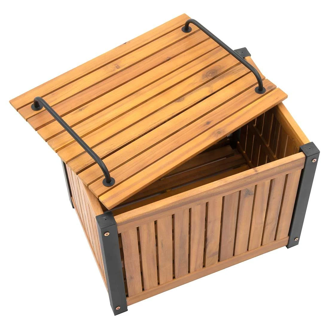 OUTLIV. Bern Gartenbox 60x45cm Stahl/Akazie Schwarz/Natur OUTLIV. Bern Gartenbox 60x45cm Stahl/Akazie Schwarz/Natur -Outliv outliv ko tao kissenbox 60x45cm akazie 1343092 6
