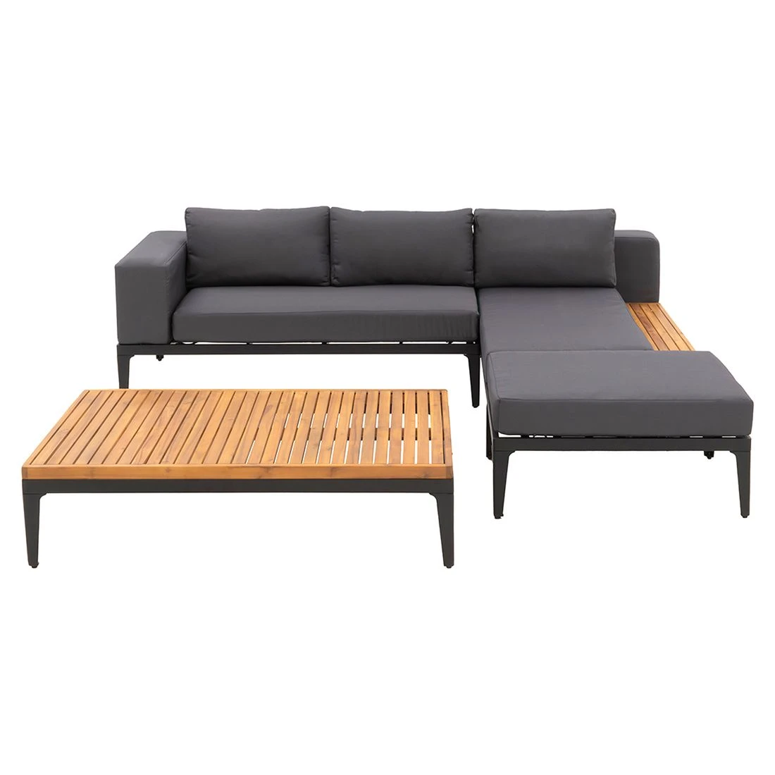 OUTLIV. Bern Ecklounge Aluminium/Olefin Schwarz/Grau OUTLIV. Bern Ecklounge Aluminium/Olefin Schwarz/Grau -Outliv outliv ko tao loungeecke aluminium olefin 1342960 4