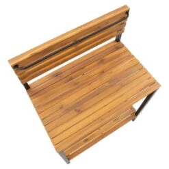 OUTLIV. Bern Pflanztisch 80x50x110cm Stahl/Akazie Schwarz/Natur -Outliv outliv ko tao pflanztisch 80x50x110cm stahl akazie 1343125 5