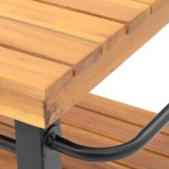 OUTLIV. Bern Servierwagen 66x43x80cm Stahl/Akazie Schwarz/Natur -Outliv outliv ko tao servierwagen 66x43x80cm stahl akazie 1343136 7