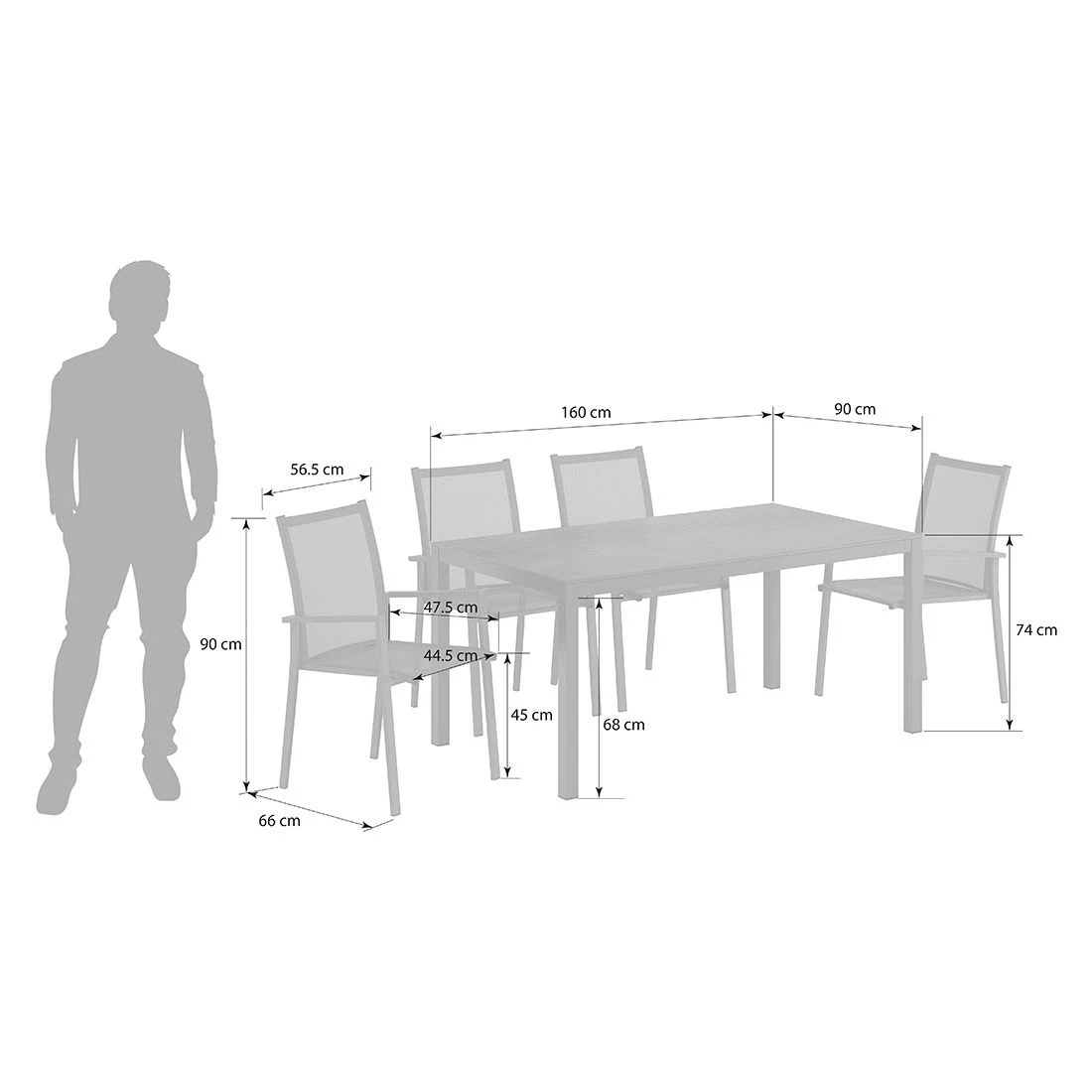 OUTLIV. Kobe Gartenmöbel-Set 5-tlg. Tisch 160x90cm Anthrazit/Zement Dunkel OUTLIV. Kobe Gartenmöbel-Set 5-tlg. Tisch 160x90cm Anthrazit/Zement Dunkel -Outliv outliv kobe gartenmoebel set 5 tlg tisch 160x90cm 1495068 11