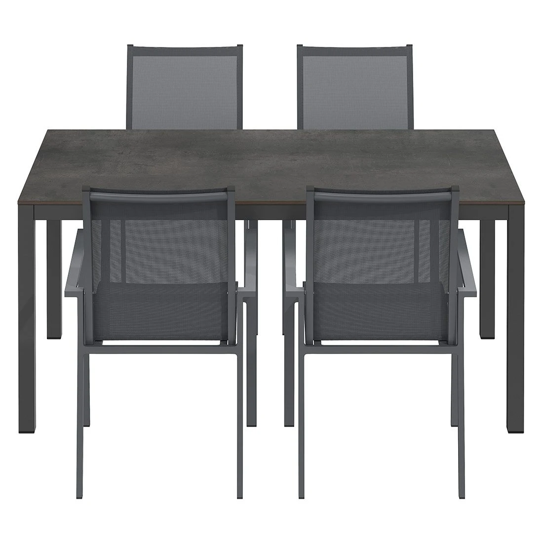 OUTLIV. Kobe Gartenmöbel-Set 5-tlg. Tisch 160x90cm Anthrazit/Zement Dunkel OUTLIV. Kobe Gartenmöbel-Set 5-tlg. Tisch 160x90cm Anthrazit/Zement Dunkel -Outliv outliv kobe gartenmoebel set 5 tlg tisch 160x90cm 1495068 3