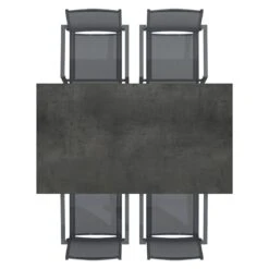 OUTLIV. Kobe Gartenmöbel-Set 5-tlg. Tisch 160x90cm Anthrazit/Zement Dunkel 3 OUTLIV. Kobe Gartenmöbel-Set 5-tlg. Tisch 160x90cm Anthrazit/Zement Dunkel -Outliv outliv kobe gartenmoebel set 5 tlg tisch 160x90cm 1495068 4