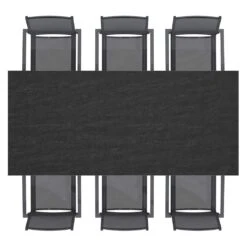 OUTLIV. Kobe Gartenmöbel-Set 7-tlg. Tisch 220x100cm Anthrazit/Bromo -Outliv outliv kobe gartenmoebel set 7 tlg tisch 220x100cm 1495002 4